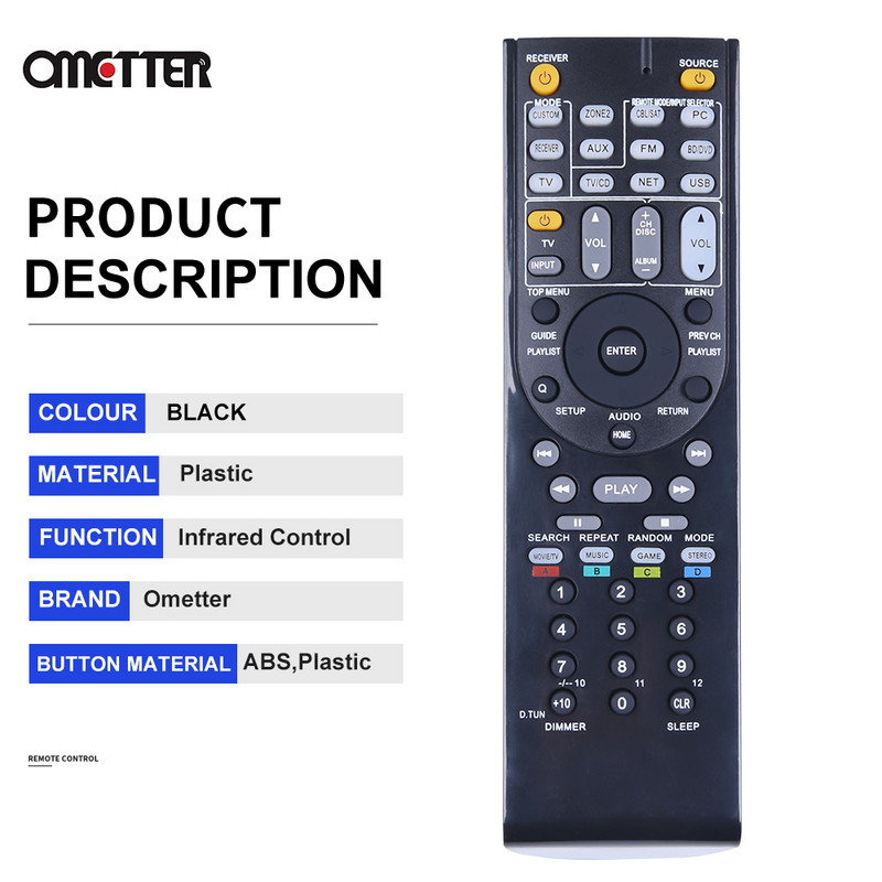 Novi RC-879M RC 879M RC-799M Prikladan za Onkyo dijelove AV prijemnik Daljinski upravljač TX-SR333 TX-NR535 TXNR535 TXSR333