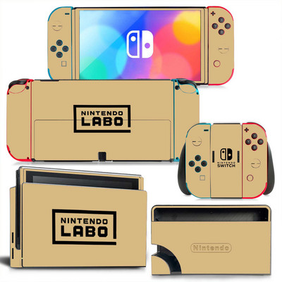 Labo Game Switch Oled Skin Αυτοκόλλητο Κάλυμμα αυτοκόλλητων για Switch Oled Console Dock Joy Con Wrap Full Wrap Skin NS OLED Viny