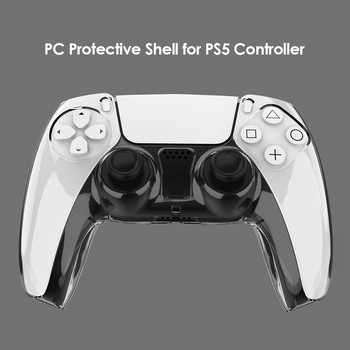 За PS5 DualSense Controller Clear PC Cover Ultra Slim Transparent Protector Case за Sony Playstation5 Gamepad Gamepad Accessories