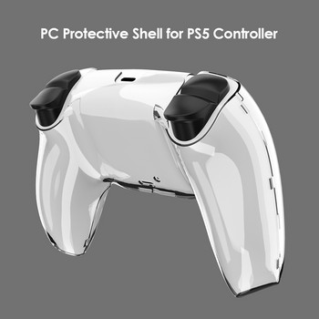 Για PS5 DualSense Controller Clear PC Cover Ultra Slim διαφανής προστατευτική θήκη για αξεσουάρ παιχνιδιών Sony Playstation5 Gamepad