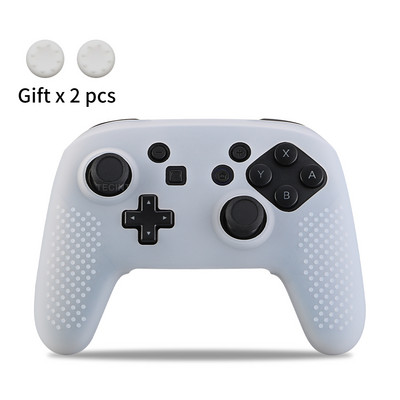Silikoninis dangtelis Suderinamas Nintendo Switch Pro valdiklis Gamepad Guminis odos dėklas Vairasvirtės rankenos dangteliai jungiklių priedams