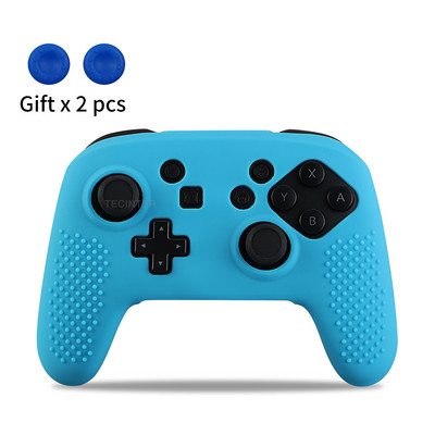 Silikoninis dangtelis Suderinamas Nintendo Switch Pro valdiklis Gamepad Guminis odos dėklas Vairasvirtės rankenos dangteliai jungiklių priedams