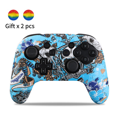 Silikoninis dangtelis Suderinamas Nintendo Switch Pro valdiklis Gamepad Guminis odos dėklas Vairasvirtės rankenos dangteliai jungiklių priedams