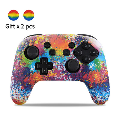 Silikoninis dangtelis Suderinamas Nintendo Switch Pro valdiklis Gamepad Guminis odos dėklas Vairasvirtės rankenos dangteliai jungiklių priedams