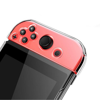 Clear Hard Case Protective Cover Joycon Shell for Nintendo Switch/Switch Oled NS Joy-Con Crystal Transparent TPU Soft Protector