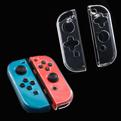 Caurspīdīgs cietā korpusa aizsargvāciņš Joycon Shell priekš Nintendo Switch/Switch Oled NS Joy-Con Crystal Transparent TPU soft Protector