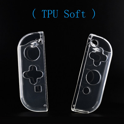 Prozirna tvrda torbica, zaštitni poklopac Joycon Shell za Nintendo Switch/Switch Oled NS Joy-Con Crystal Transparent TPU Soft Protector