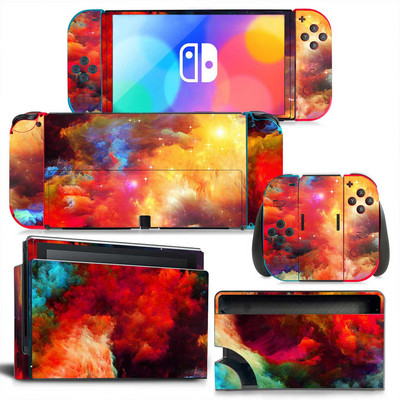 0536 Switch Oled Skin Lipduko lipduko dangtelis Switch Oled Console Dock Joy Con Wrap Full Wrap Skin NS OLED Viny