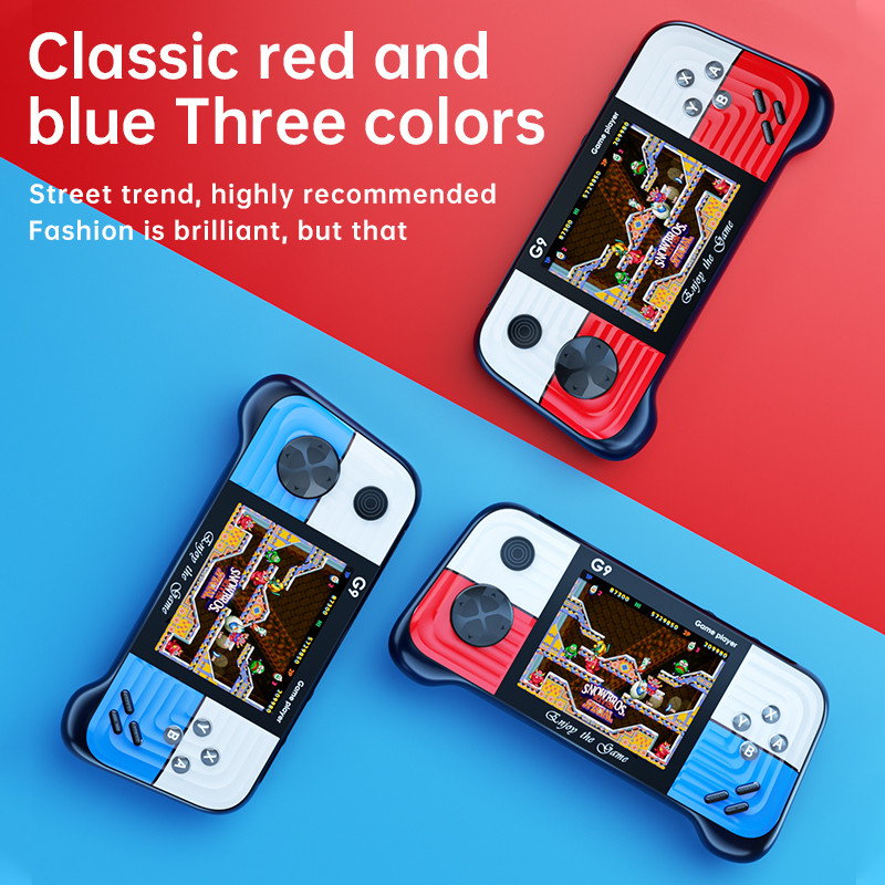 Joystick 3D Consolă de jocuri portabilă 666 de jocuri clasice Ecran LCD color de 3,0 inchi Ultra subțire Video portabil Jucători de jocuri Cadou pentru copii