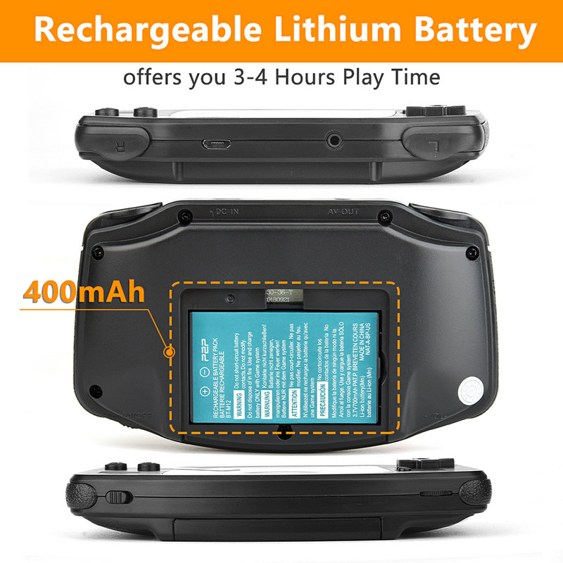 Videojáték konzol kézi játéklejátszó 400 játék emulátor AV kimenet Retro állomás kézi hordozható konzol ajándék