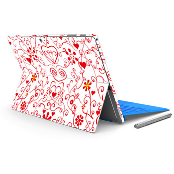 Σχέδιο λουλουδιών για Micro Surface Pro 4 Αυτοκόλλητο δέρματος βινυλίου για Surface pro 4 δέρματα Αυτοκόλλητο σημειωματάριο Tablet Decal