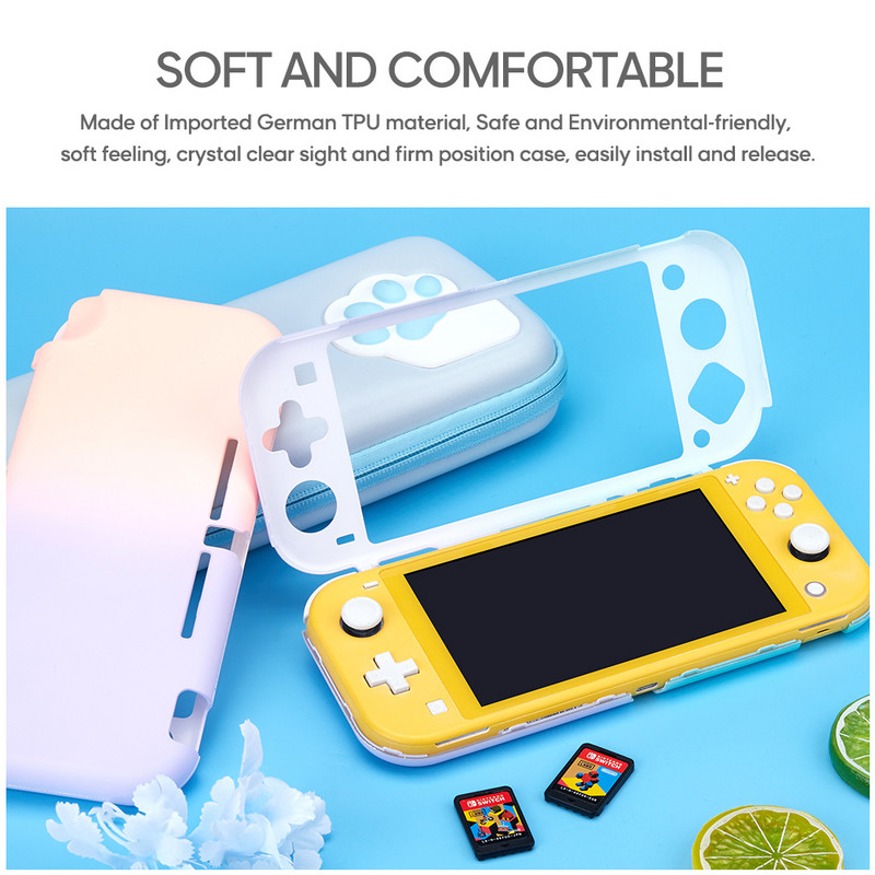 Carcasă de protecție DATA FROG compatibilă-Nintendo Switch Lite Carcasă rigidă pentru consola Switch lite pentru mixare Husă din spate colorată