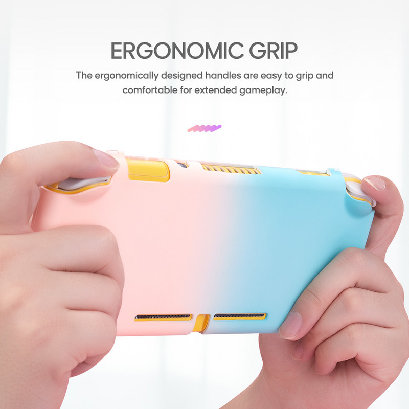 Carcasă de protecție DATA FROG compatibilă-Nintendo Switch Lite Carcasă rigidă pentru consola Switch lite pentru mixare Husă din spate colorată