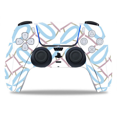 PS5/Playstation 5 kontroller bőréhez Gyönyörű érdekes PVC bőr Vinyl matrica matrica borító porálló védő matrica 1 db