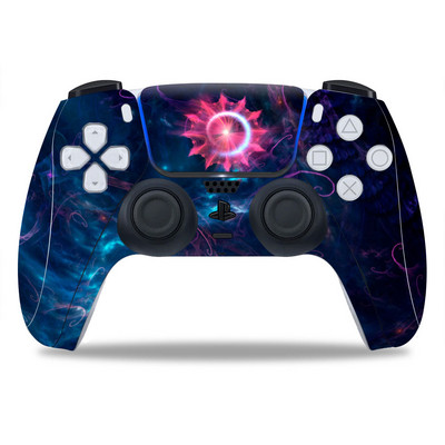 PS5/Playstation 5 kontroller bőréhez Gyönyörű érdekes PVC bőr Vinyl matrica matrica borító porálló védő matrica 1 db