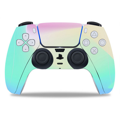 PS5/Playstation 5 kontroller bőréhez Gyönyörű érdekes PVC bőr Vinyl matrica matrica borító porálló védő matrica 1 db