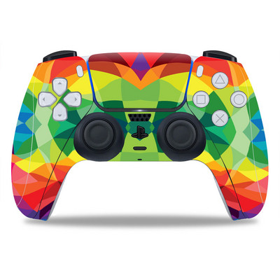 PS5/Playstation 5 kontroller bőréhez Gyönyörű érdekes PVC bőr Vinyl matrica matrica borító porálló védő matrica 1 db