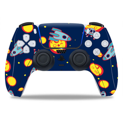 PS5/Playstation 5 kontroller bőréhez Gyönyörű érdekes PVC bőr Vinyl matrica matrica borító porálló védő matrica 1 db