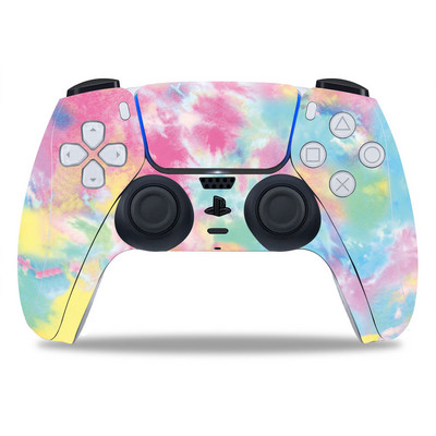 PS5/Playstation 5 kontroller bőréhez Gyönyörű érdekes PVC bőr Vinyl matrica matrica borító porálló védő matrica 1 db