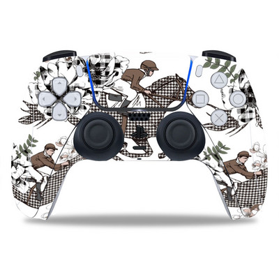 PS5/Playstation 5 kontroller bőréhez Gyönyörű érdekes PVC bőr Vinyl matrica matrica borító porálló védő matrica 1 db