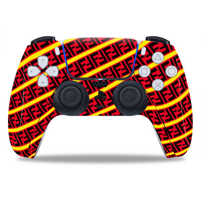 PS5/Playstation 5 kontroller bőréhez Gyönyörű érdekes PVC bőr Vinyl matrica matrica borító porálló védő matrica 1 db