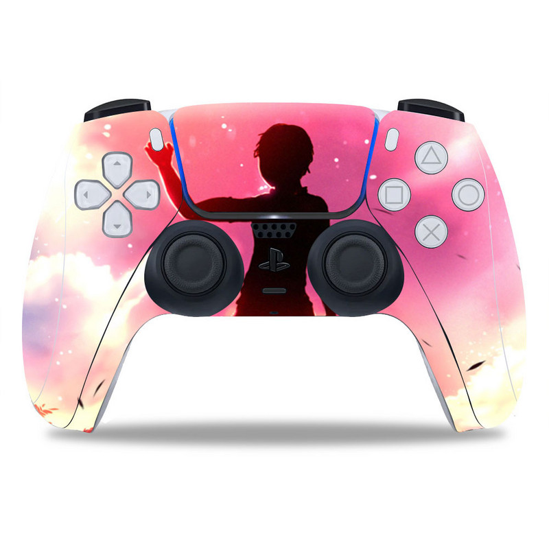 PS5/Playstation 5 kontroller bőréhez Gyönyörű érdekes PVC bőr Vinyl matrica matrica borító porálló védő matrica 1 db