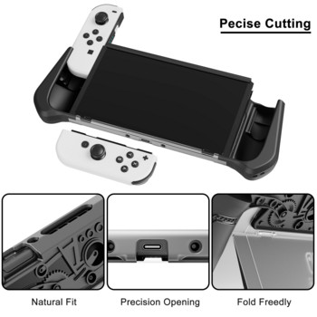 Γνήσιο κέλυφος LeYu για Nintendo Switch Πολύχρωμη κρύα λεπίδα κατά της πτώσης TPU μαλακό κάλυμμα πίσω κέλυφος για Nintendo Switch oled θήκη