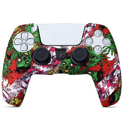 Puha szilikon zselé gumi tokburkolat DualSense PS5 vezérlő védőtok Sony PS5 játékpad fogantyú burkolata vízátvitelhez