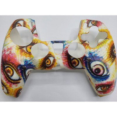 Puha szilikon zselé gumi tokburkolat DualSense PS5 vezérlő védőtok Sony PS5 játékpad fogantyú burkolata vízátvitelhez