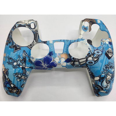 Puha szilikon zselé gumi tokburkolat DualSense PS5 vezérlő védőtok Sony PS5 játékpad fogantyú burkolata vízátvitelhez