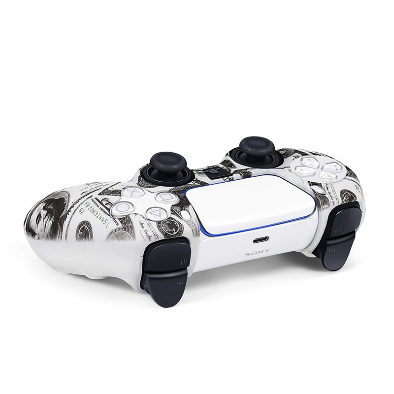 Puha szilikon zselé gumi tokburkolat DualSense PS5 vezérlő védőtok Sony PS5 játékpad fogantyú burkolata vízátvitelhez
