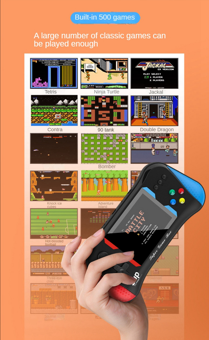 Retro SUP konzola za videoigre X7M Ručni igrač za igre 3,5 inčni prijenosni mini elektronički uređaj Gamepad ugrađen u 500 igara #20