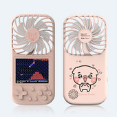 Mini ventilator 2,8 inča džepna retro ručna igraća konzola prijenosni 500 u 1 igrač igrač kućni ured vanjski hladnjak zraka zabavno igranje