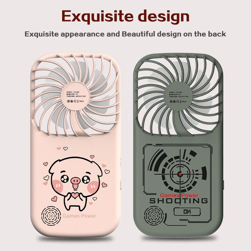 Mini ventilator 2,8 inča džepna retro ručna igraća konzola prijenosni 500 u 1 igrač igrač kućni ured vanjski hladnjak zraka zabavno igranje