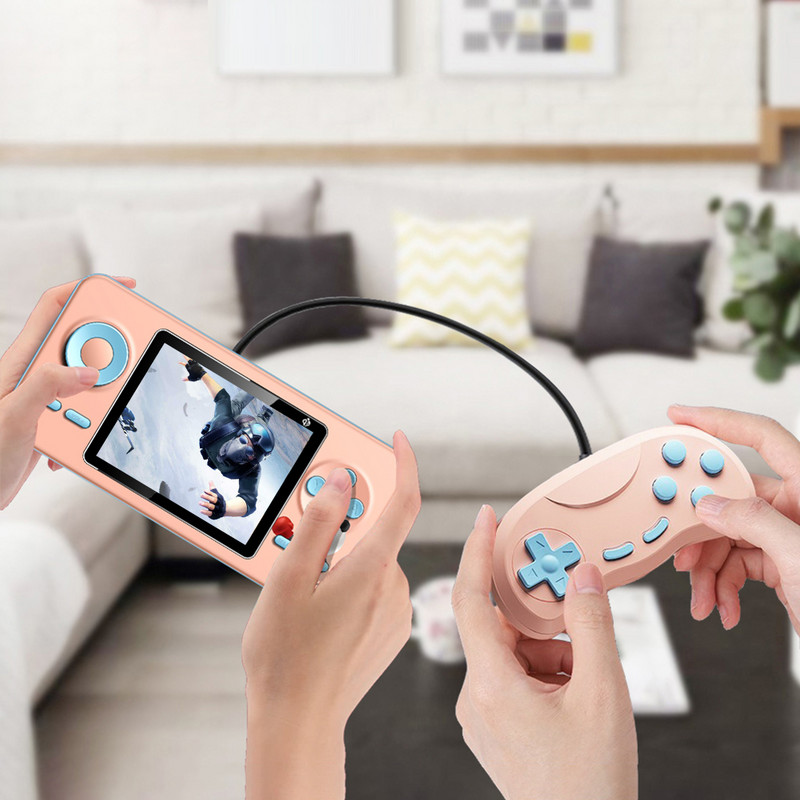 S5 ručna igraća konzola 1020mAh baterija Žičana arkadna igraća konzola 520 igara za jednog/dva igrača 4K HD zaslon za TV projektor