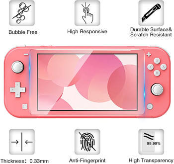 Защитен калъф Mooroer за Nintendo Switch Lite с място за съхранение на игрови карти, Калъф за ръкохватка Switch Lite, против надраскване, неплъзгащ се калъф