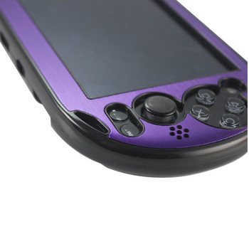 Κάλυμμα σκληρής θήκης από πλαστικό + αλουμίνιο Προστατευτικό περίβλημα δέρματος για PSV PS Vita 2000