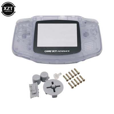 Jauns pilns korpusa apvalks Nintendo Gameboy GBA Shell cietajam korpusam ar ekrāna objektīva nomaiņu Gameboy Advance konsoles korpusam