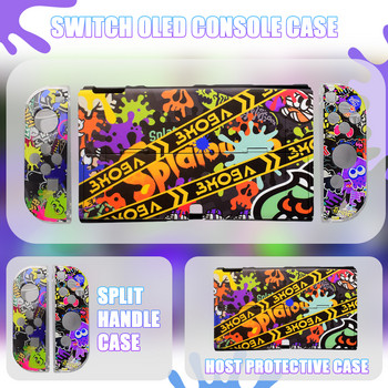 Ns Oled Hard Shell Protective Console Back Cover Dock Friendly Anti-drop Skin Shell Case за Nintendo Switch Oled Ns Joycon