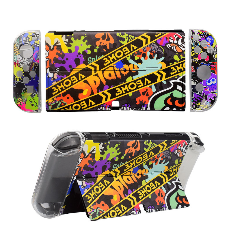 Ns Oled Hard Shell kaitsekonsooli tagakaane doki sõbralik kukkumisvastane nahaümbris Nintendo Switchile Oled Ns Joycon