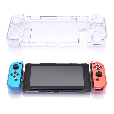 Za Nintendo Nintend Switch NS Odvojivi Crystal PC Transparent Case Cases Tvrda prozirna stražnja maska Shell Ultra Thin Bag