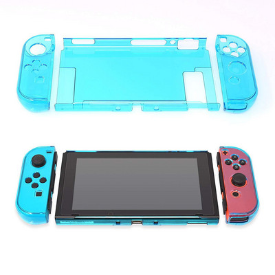 Za Nintendo Nintend Switch NS Odvojivi Crystal PC Transparent Case Cases Tvrda prozirna stražnja maska Shell Ultra Thin Bag