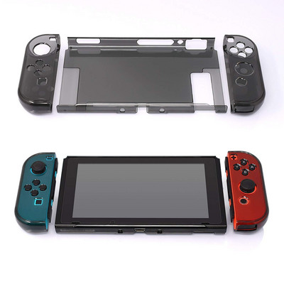Za Nintendo Nintend Switch NS Odvojivi Crystal PC Transparent Case Cases Tvrda prozirna stražnja maska Shell Ultra Thin Bag