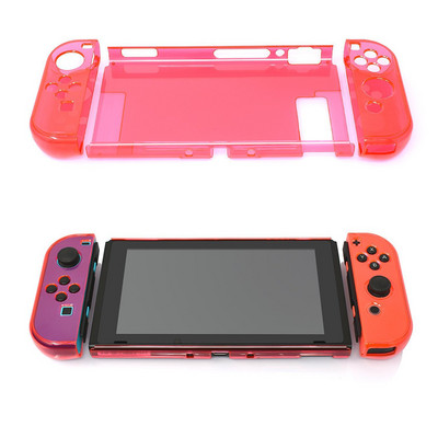 Za Nintendo Nintend Switch NS Odvojivi Crystal PC Transparent Case Cases Tvrda prozirna stražnja maska Shell Ultra Thin Bag