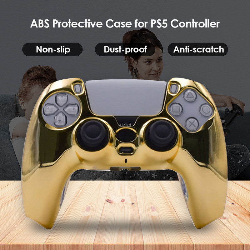 ABS materijal galvanizirani poklopac za PS5 Zaštitno kućište Kućište Kontroler Gamepad Zaštita kože za Sony Playstation 5