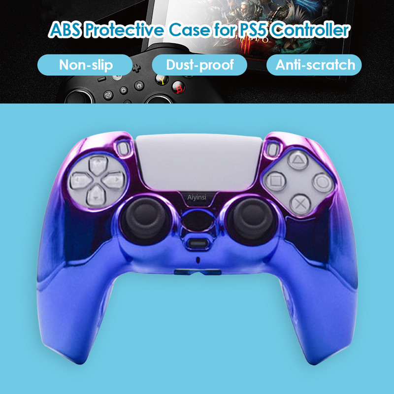ABS materijal galvanizirani poklopac za PS5 Zaštitno kućište Kućište Kontroler Gamepad Zaštita kože za Sony Playstation 5