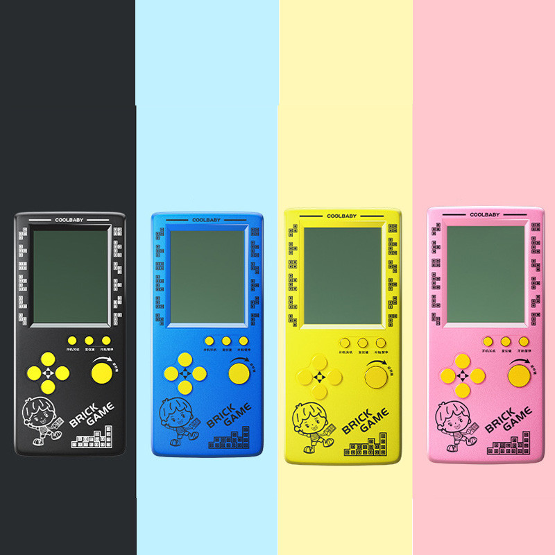 2023 m. nešiojamieji retro žaidimai, skirti Tetris konsolei 4,1 colio didelio ekrano vaikiški nostalgiški kišeniniai žaidimų konsolės vaikų žaidimų žaislai