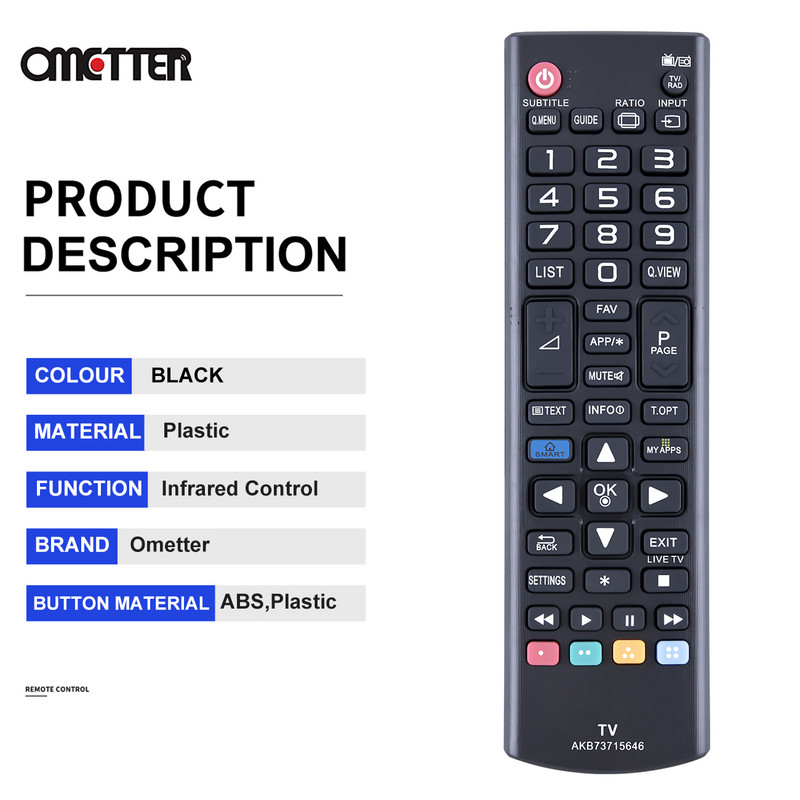 Za LG SMART TV daljinski upravljač AKB73715646 24MT35S 27MT55S 24MT35S-PZ 24MT55S-PZ 27MT55S-PZ 29MT31S-PZ