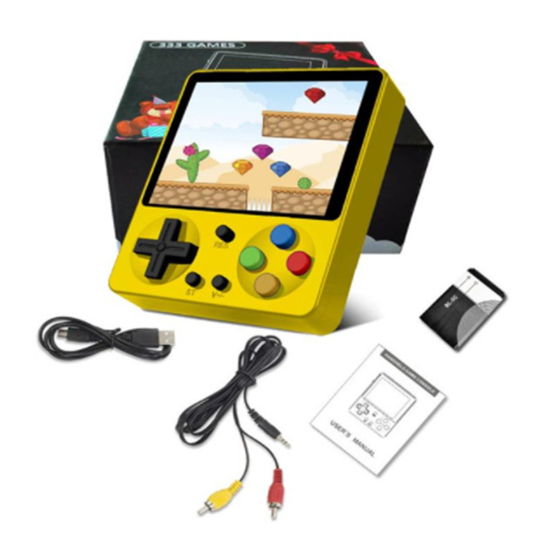 Mini consola de jocuri portabilă retro portabilă cu 333 de jocuri acceptă conexiunea AV TV