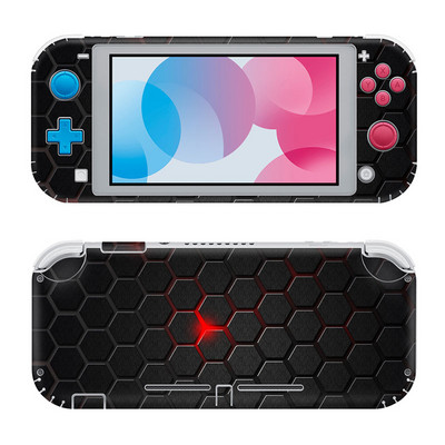 GAMEGENIXX Switch Lite bőrmatrica rácsos kivitelű védőmatrica borító teljes készlet Nintendo Switch Lite konzolhoz